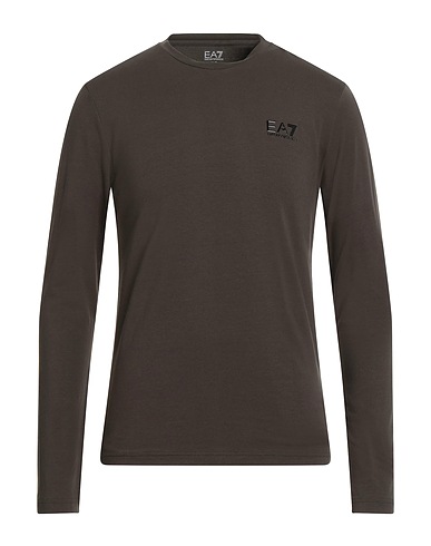 EA7 T-shirt Verde militare 95% Cotone, 5% Elastan
