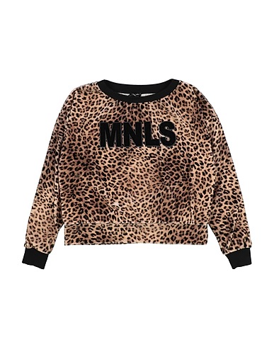 MONNALISA Sweatshirt Camel 90% Polyester, 10% Elastane, Viscose