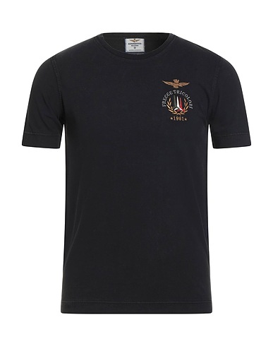AERONAUTICA MILITARE T-shirt Black 100% Cotton