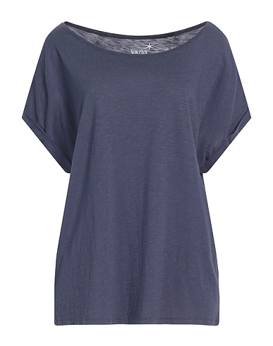 JUVIA Basic T-Shirt Navy blue 52% Cotton, 48% Viscose
