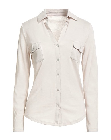 MAJESTIC FILATURES Camicie e bluse tinta unita Off white 70% Cotone organico, 30% Cachemire