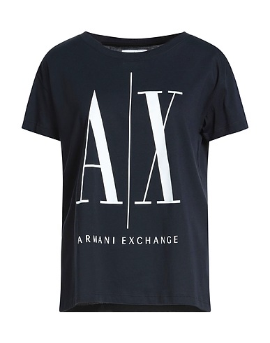 ARMANI EXCHANGE T-shirt ICON PERIOD Navy blue 100% Cotton