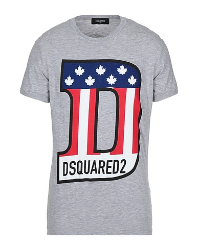 DSQUARED2 T-shirt Grey 88% Cotton, 12% Viscose