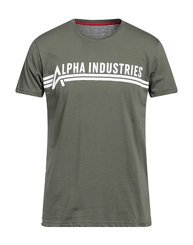 ALPHA INDUSTRIES T-Shirt Militärgrün 100% Baumwolle