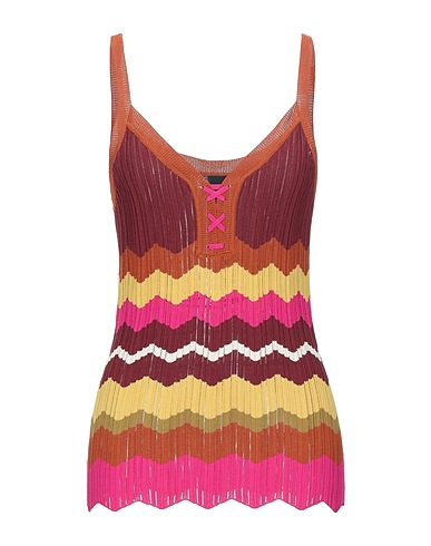 PINKO Top Brown 80% Viscose, 20% Polyamide