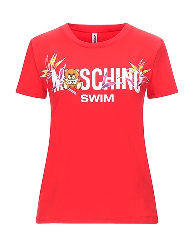 MOSCHINO T-Shirt Rot 92% Baumwolle, 8% Elastan