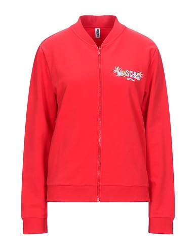MOSCHINO Sweatshirt Red 95% Cotton, 5% Elastane