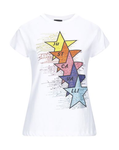 Click to view more detailed imagery on our partner's website Just Cavalli Crystal-embellished Printed Cotton-jersey T-shirt In White