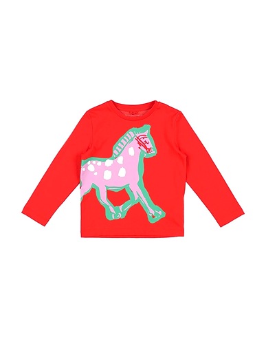 STELLA McCARTNEY KIDS T-shirt Red 100% Cotton, Elastane