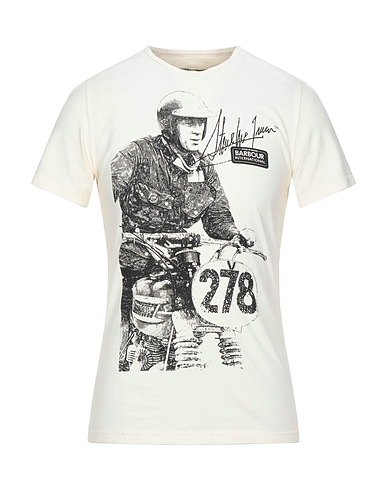 BARBOUR T-shirt Ivory 100% Cotton