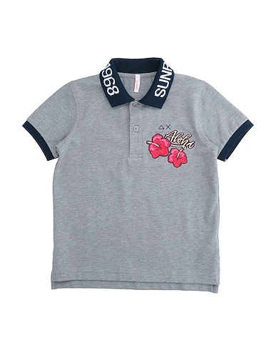 SUN 68 Μπλουζάκι Polo Γκρι 95% Βαμβάκι, 5% Ελαστάνη