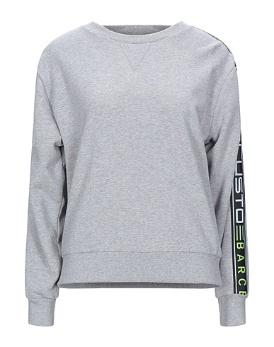 CUSTO BARCELONA Sweatshirt Grey 100% Cotton, Elastane