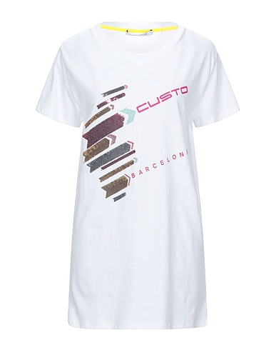 CUSTO BARCELONA Oversize-T-Shirt White 100% Cotton