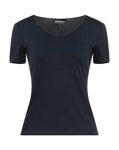 EMPORIO ARMANI Basic T-Shirt Marineblau 95% Viskose, 5% Elastan