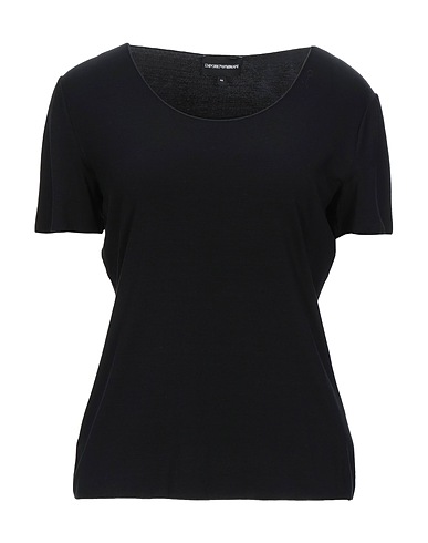 EMPORIO ARMANI Basic T-shirt Black 95% Viscose, 5% Elastane