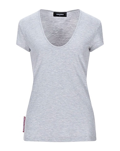 DSQUARED2 T-shirt Grey 88% Cotton, 12% Viscose