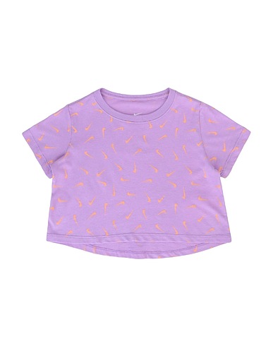 NIKE T-shirt SWOOSH CROP TSHIRT
 Lilac 100% Cotton