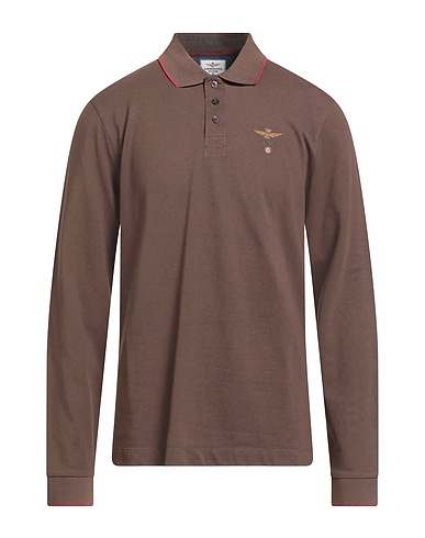 AERONAUTICA MILITARE TOPS Dunkelbraun 100% Baumwolle