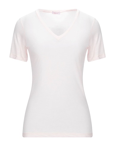 ROSSOPURO Basic T-Shirt Hellrosa 80% Modal, 20% Polyamid