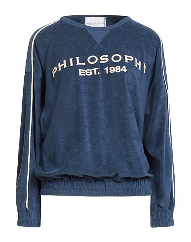 PHILOSOPHY di LORENZO SERAFINI Felpa Blu navy 82% Cotone, 18% Poliammide