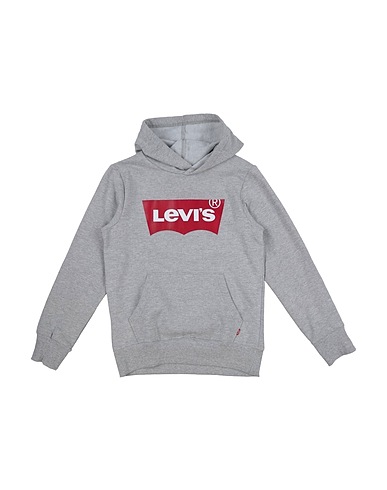 LEVI'S Hooded track jacket  Grey 67% Cotton, 33% Polyester