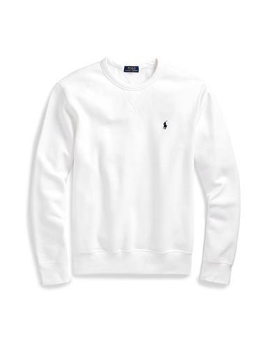 POLO RALPH LAUREN Sweatshirt FLEECE CREWNECK SWEATSHIRT
 White 60% Cotton, 40% Polyester