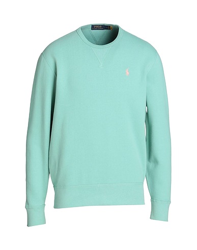 POLO RALPH LAUREN Sweatshirt FLEECE CREWNECK SWEATSHIRT
 Sage green 60% Cotton, 40% Polyester