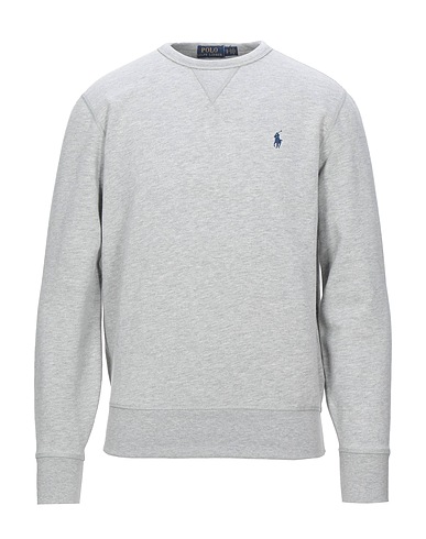 POLO RALPH LAUREN Sweatshirt FLEECE CREWNECK SWEATSHIRT
 Light grey 60% Cotton, 40% Polyester