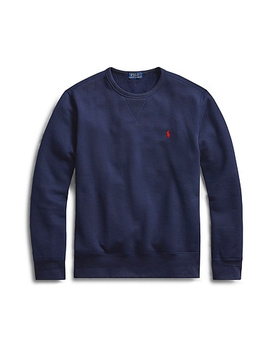 POLO RALPH LAUREN Sweatshirt FLEECE CREWNECK SWEATSHIRT
 Midnight blue 60% Cotton, 40% Polyester