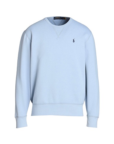 POLO RALPH LAUREN Sweatshirt FLEECE CREWNECK SWEATSHIRT
 Light blue 60% Cotton, 40% Polyester