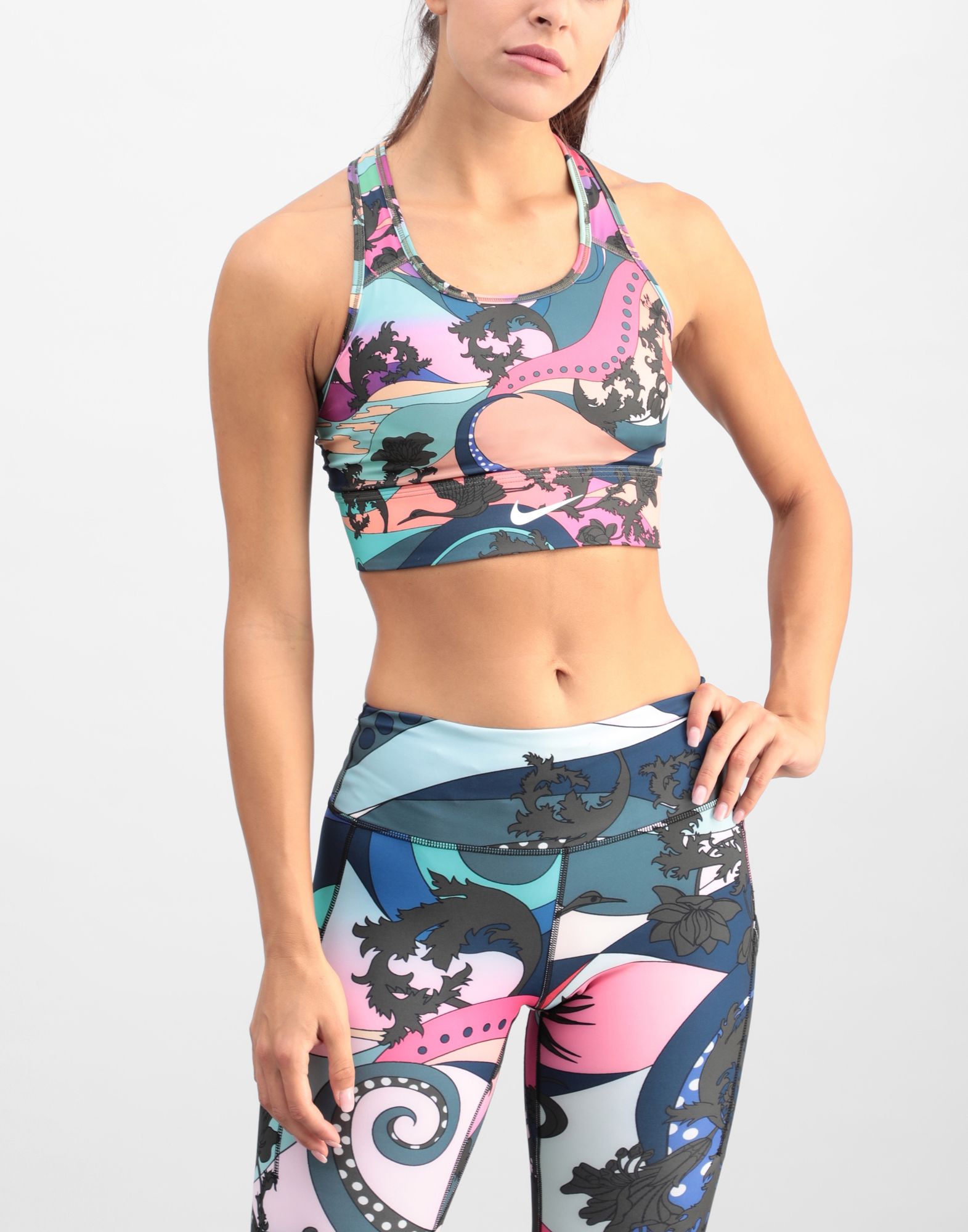 nike icon clash crop top