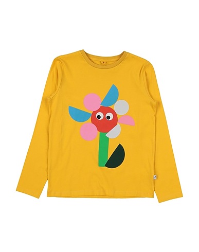 STELLA McCARTNEY KIDS T-shirt Yellow 100% Cotton, Elastane