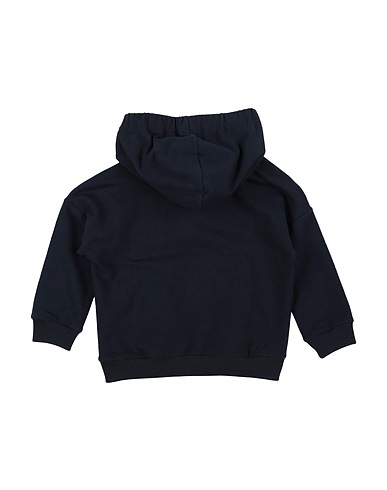 IL GUFO Hooded track jacket  Navy blue 94% Cotton, 6% Elastane, Polyamide