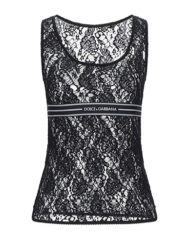 DOLCE&GABBANA Top Black 100% Polyamide