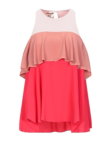 SEMICOUTURE Top Rosa chiaro 69% Acetato, 31% Seta
