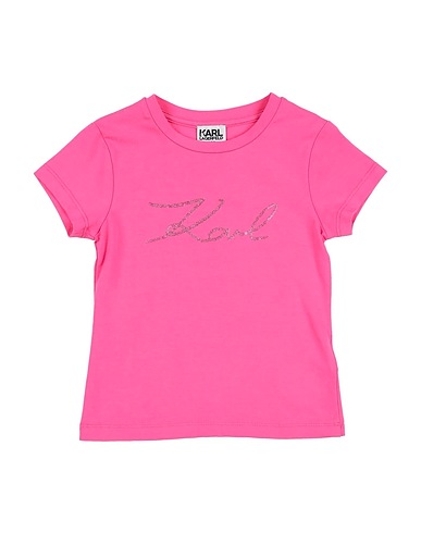 KARL LAGERFELD T-shirt Fuchsia 47% Cotton, 46% Modal, 7% Elastane