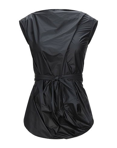 RICK OWENS Top Black 58% Polyester, 42% Polyurethane