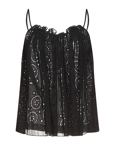SEMICOUTURE Top Black 100% Cotton