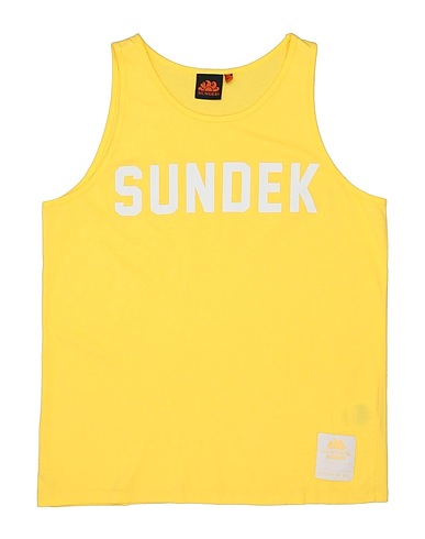 SUNDEK T-shirt Yellow 100% Cotton