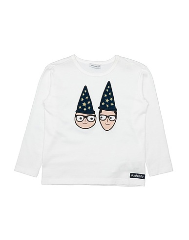 DOLCE&GABBANA T-shirt White 100% Cotton, Polyester, Polyurethane, Viscose, Polyamide