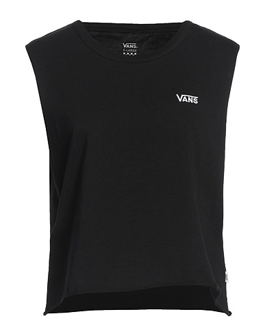 VANS Cropped Top WM JUNIOR V MUSCLE CROP
 Schwarz 100% Baumwolle