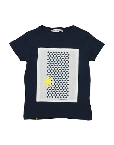 MANUEL RITZ T-shirt Midnight blue 100% Cotton