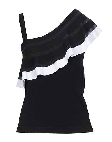 D.EXTERIOR Top Black 72% Viscose, 28% Polyester