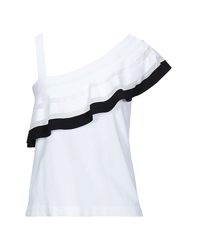 D.EXTERIOR Top White 72% Viscose, 28% Polyester