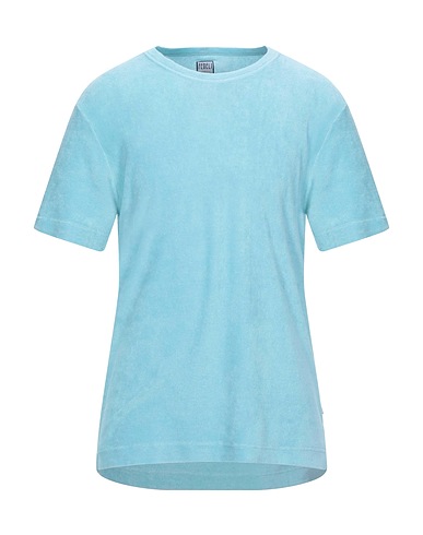 FEDELI T-shirt Sky blue 100% Cotton