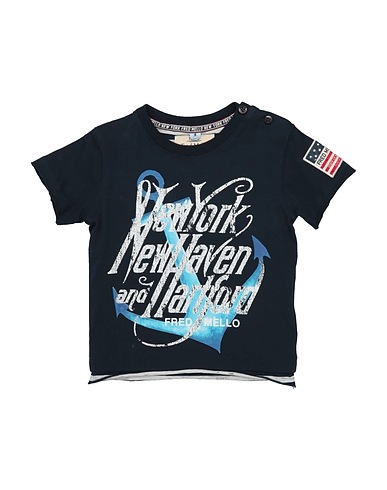FRED MELLO T-shirt Midnight blue 100% Cotton