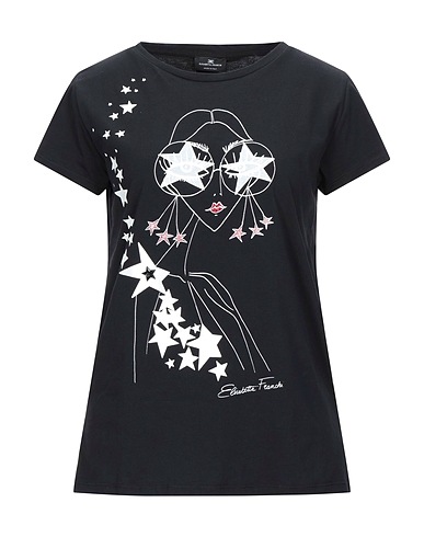 ELISABETTA FRANCHI T-shirt Black 100% Cotton