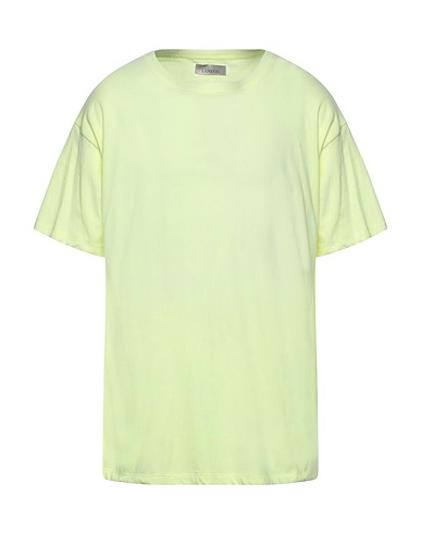 LANEUS T-shirt basique Jaune 96% Coton, 4% Polyamide