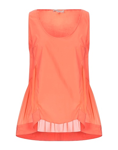 TWINSET Top Salmon pink 96% Cotton, 4% Elastane, Viscose