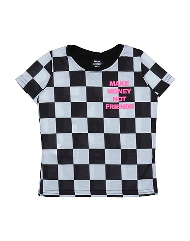 MAKE MONEY NOT FRIENDS T-shirt Noir 100% Polyester, Coton, Élasthanne